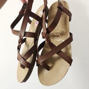 BLOWFISH Brown Strappy Sandals